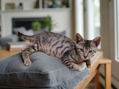 Gato raça SRD-ViraLata idade 2 a 6 meses nome Medroso 