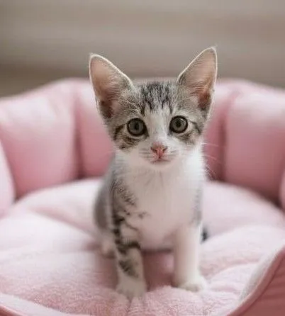 Gato raça SRD-ViraLata idade 2 a 6 meses nome Flor - Belinha 