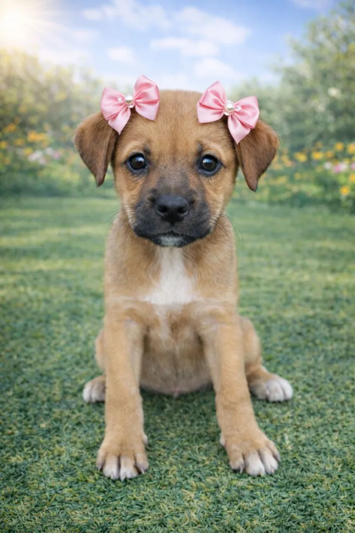 Cachorro raça SRD-ViraLata idade 2 a 6 meses nome Tininha