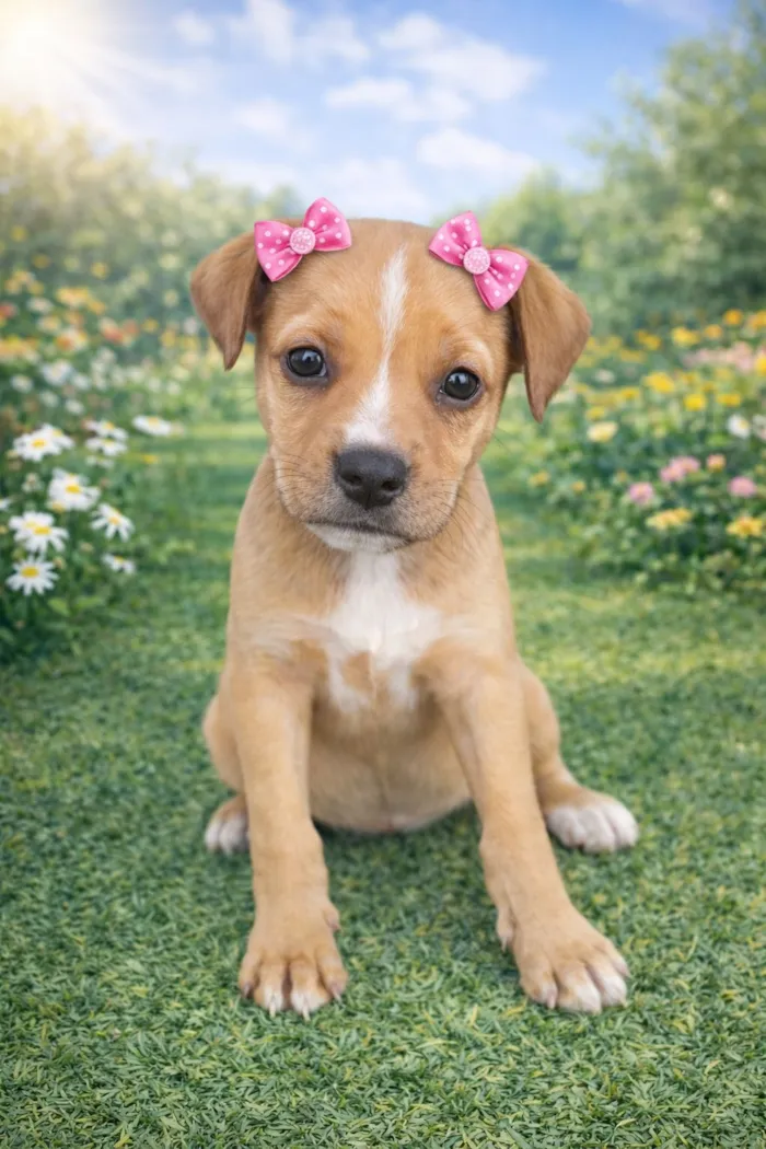 Cachorro raça SRD-ViraLata idade 2 a 6 meses nome Tifany