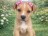 Cachorro raça SRD-ViraLata idade 2 a 6 meses nome Tifany