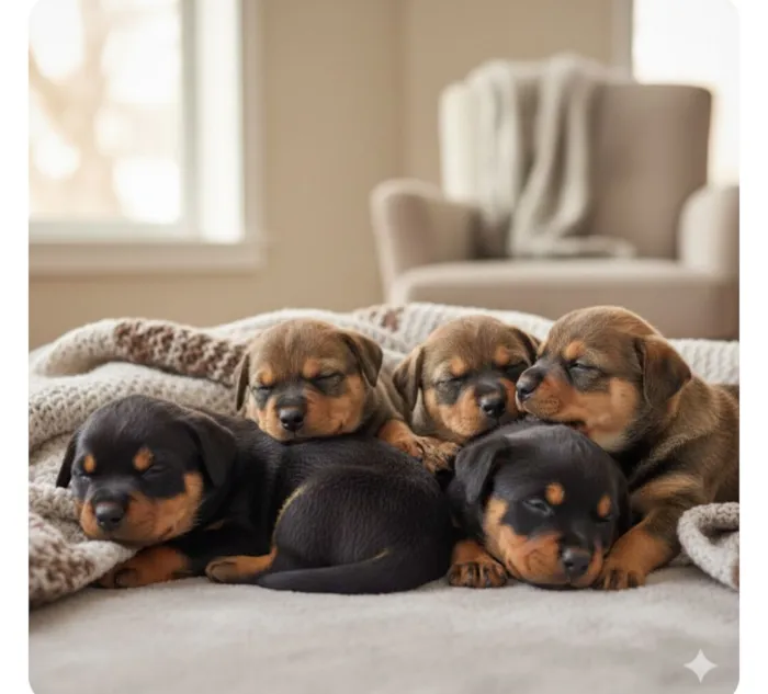 Cachorro raça Rottweiler idade Abaixo de 2 meses nome José, João e Jorge; meninas: Bete e Bené