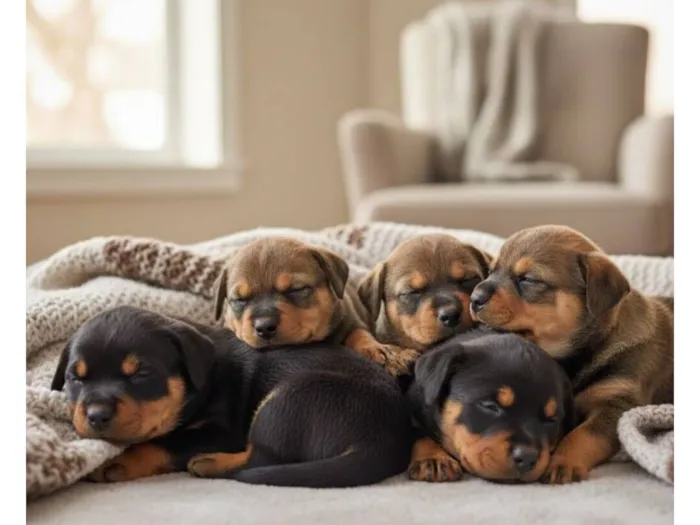 Cachorro raça Rottweiler idade Abaixo de 2 meses nome José, João e Jorge; meninas: Bete e Bené