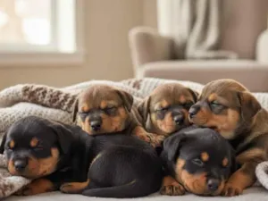 Cachorro raça Rottweiler idade Abaixo de 2 meses nome José, João e Jorge; meninas: Bete e Bené