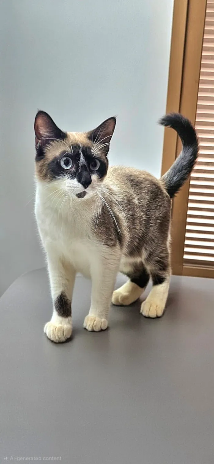 Gato raça Siamês idade 7 a 11 meses nome Princesa