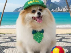 Cachorro raça Spitz Alemão  idade 3 anos nome Nick