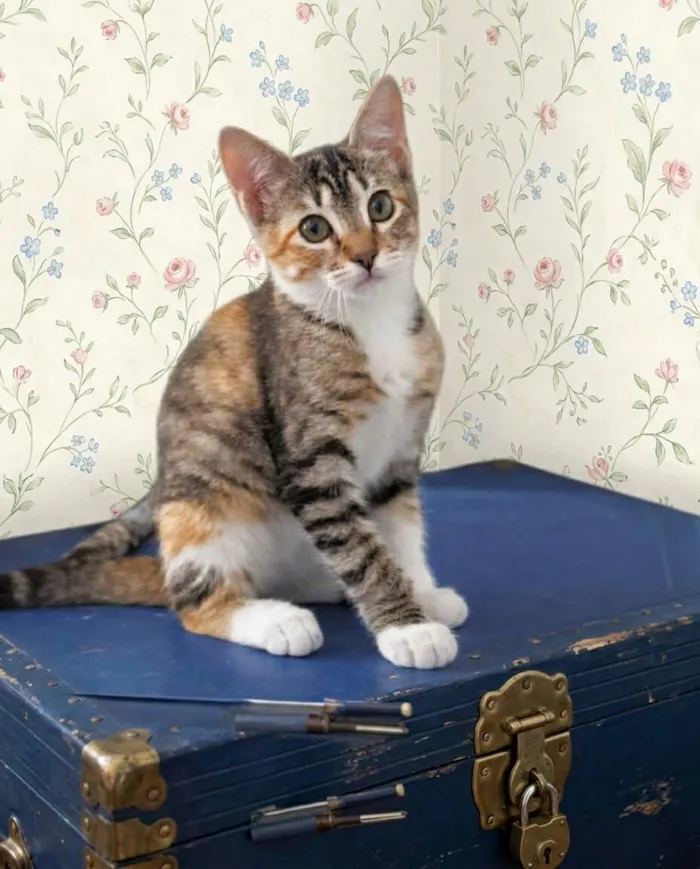 Gato raça SRD-ViraLata idade 2 a 6 meses nome Filó 