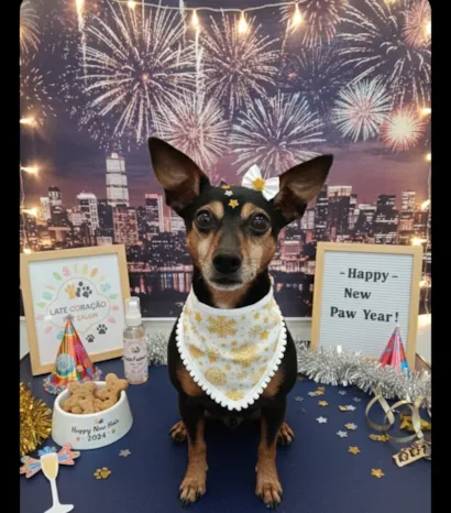 Cachorro raça Pinscher idade 2 anos nome Carlota