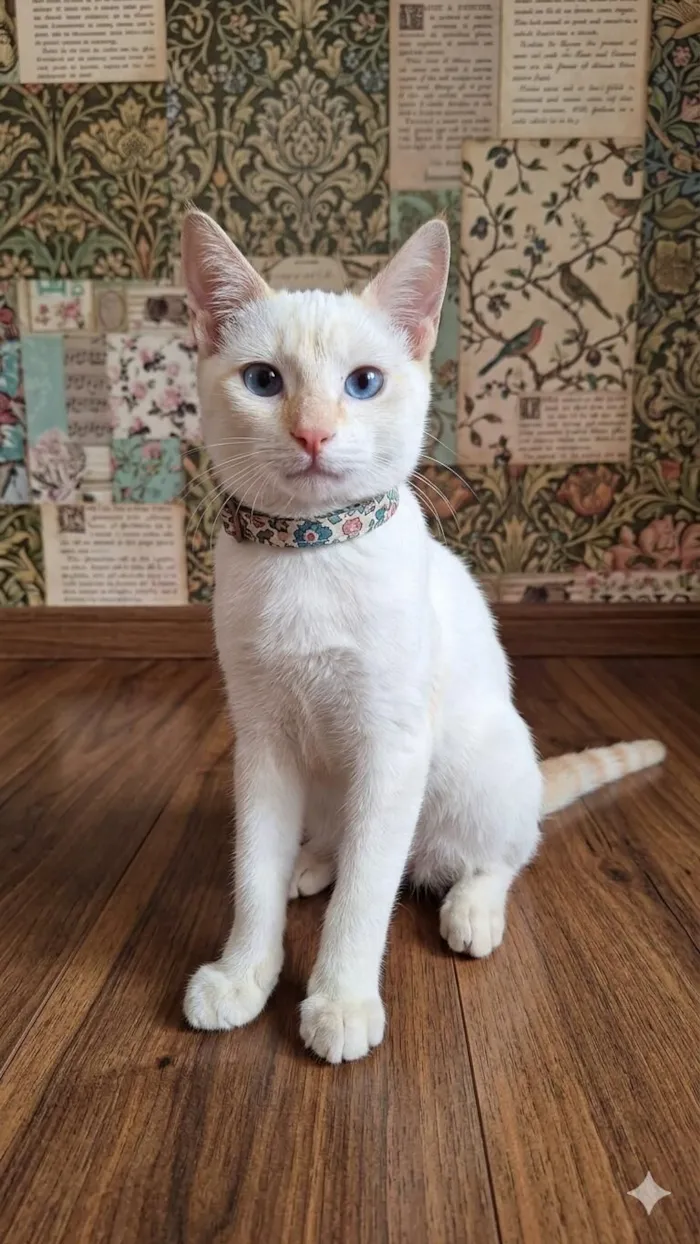 Gato raça SRD-ViraLata idade 2 a 6 meses nome Floquinho 