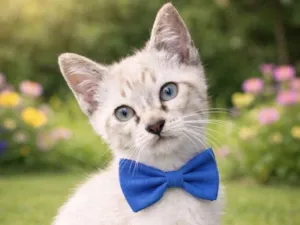 Gato raça Siamês idade 2 a 6 meses nome Léo 