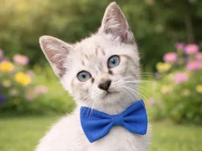 Gato raça Siamês idade 2 a 6 meses nome Léo 