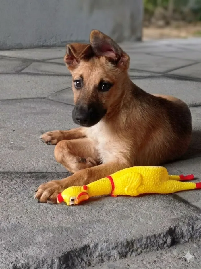 Cachorro raça SRD-ViraLata idade 2 a 6 meses nome  Mel