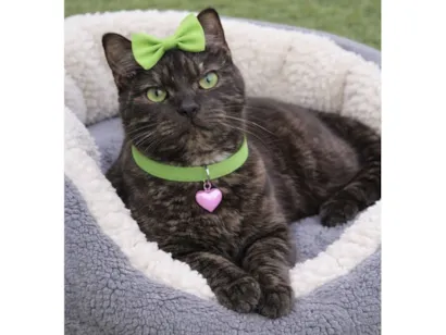 Gato raça SRD-ViraLata idade 7 a 11 meses nome Esmeralda 