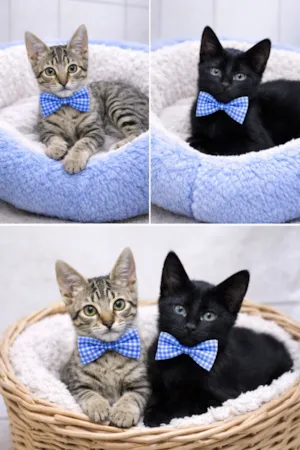 Gato raça SRD-ViraLata idade 2 a 6 meses nome Binx e Fred