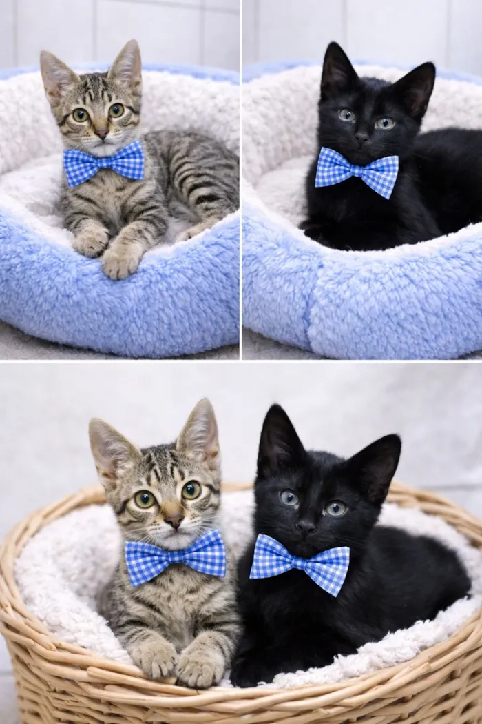 Gato raça SRD-ViraLata idade 2 a 6 meses nome Binx e Fred