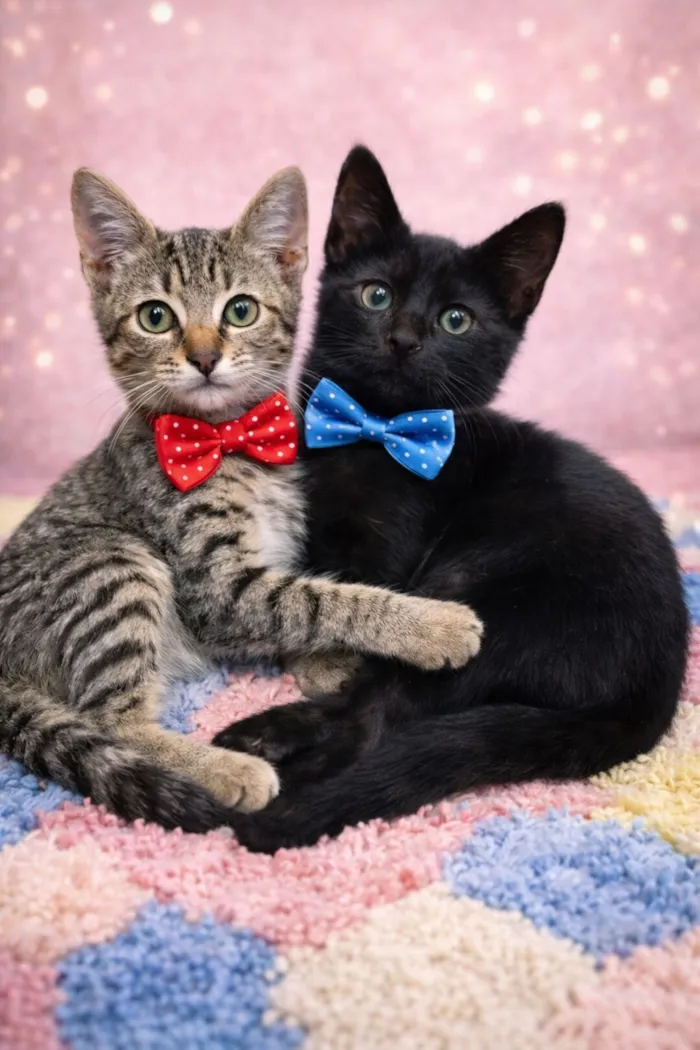 Gato raça SRD-ViraLata idade 2 a 6 meses nome Binx e Fred