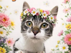 Gato raça SRD-ViraLata idade 2 a 6 meses nome Nanda