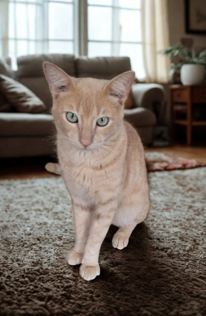 Gato raça SRD-ViraLata idade 7 a 11 meses nome Amarelo