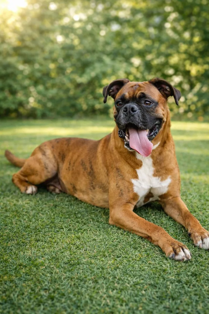 Cachorro raça Boxer idade 4 anos nome Apolo