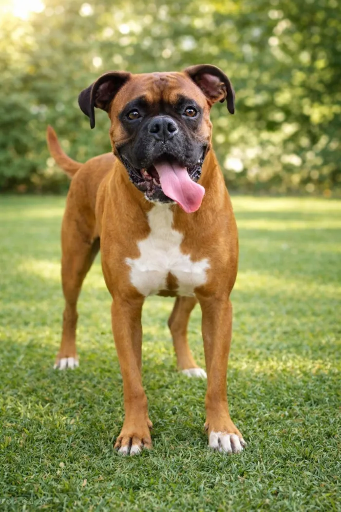 Cachorro raça Boxer idade 4 anos nome Apolo