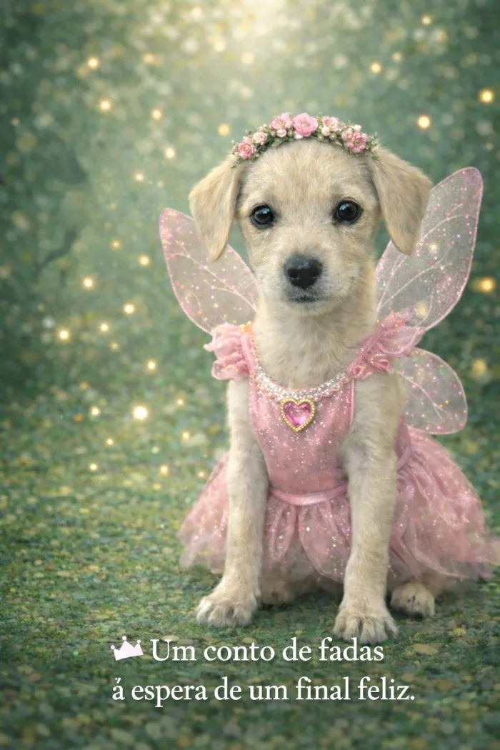 Cachorro raça SRD-ViraLata idade 2 a 6 meses nome Pipoca