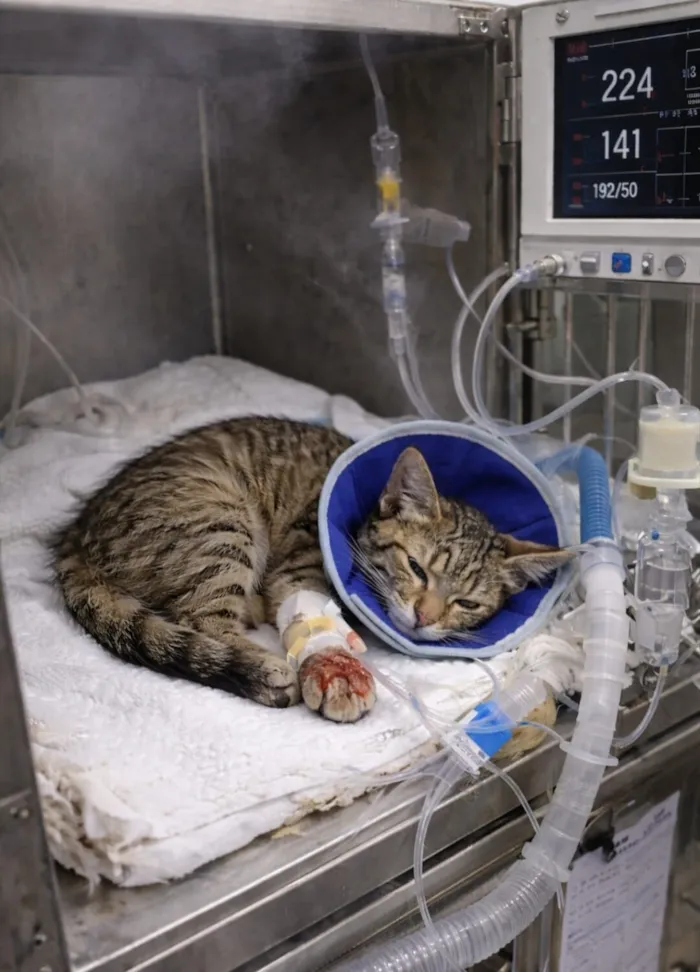 Gato raça SRD-ViraLata idade 2 a 6 meses nome Me ajude com o tratamento da Amora 