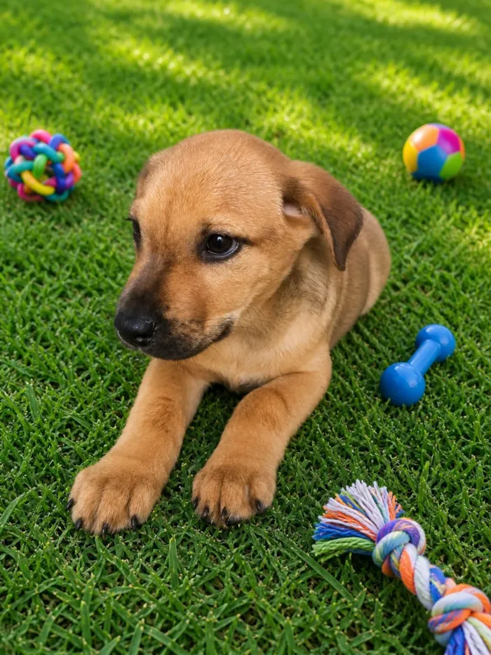 Cachorro raça SRD-ViraLata idade 2 a 6 meses nome Raffa