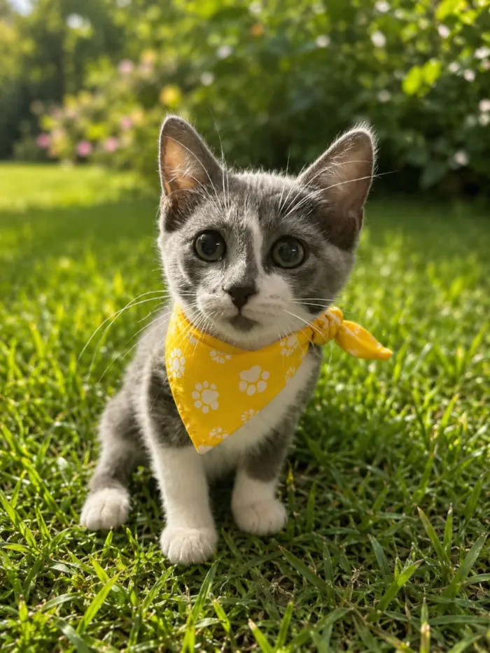 Gato raça SRD-ViraLata idade 2 a 6 meses nome Tom 