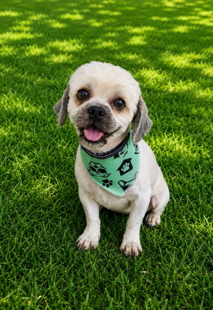 Cachorro raça Lhasa Apso idade 4 anos nome Chambinho 