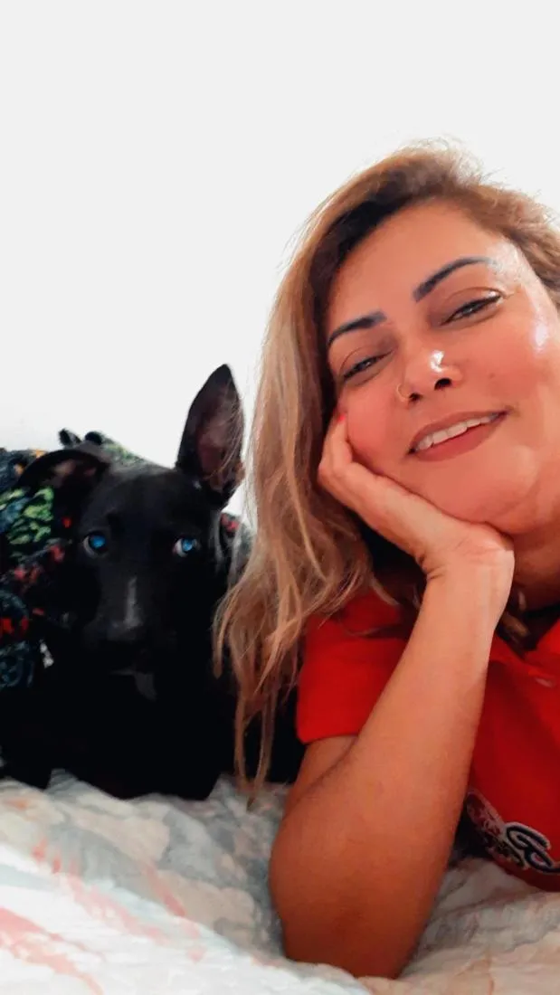 Cachorro raça Pit-Bull idade 1 ano nome Pretinha