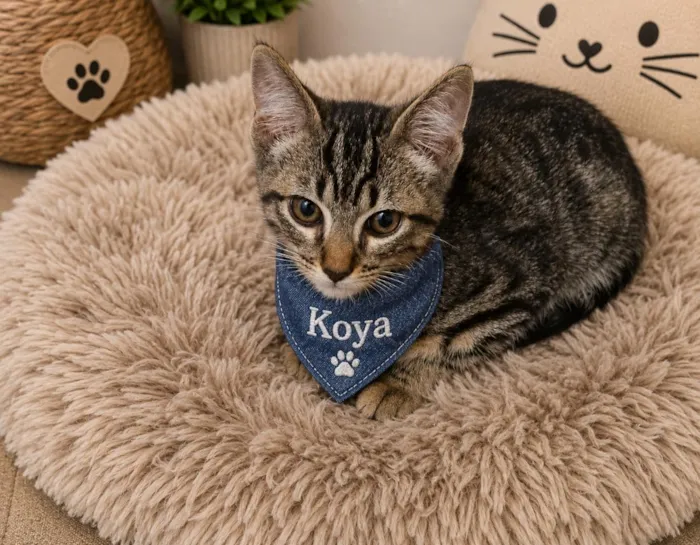 Gato raça SRD-ViraLata idade 2 a 6 meses nome Koya