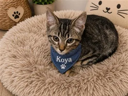 Gato raça SRD-ViraLata idade 2 a 6 meses nome Koya