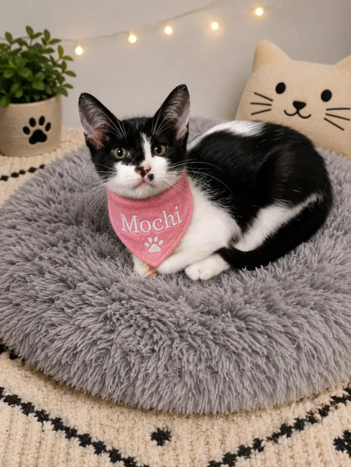 Gato raça SRD-ViraLata idade 2 a 6 meses nome Mochi