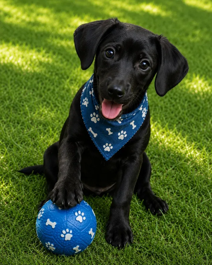 Cachorro raça SRD-ViraLata idade 2 a 6 meses nome Demétrio 