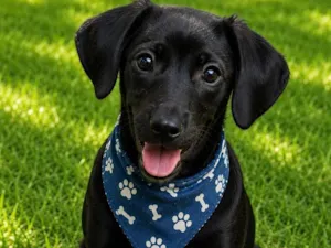 Cachorro raça SRD-ViraLata idade 2 a 6 meses nome Demétrio 