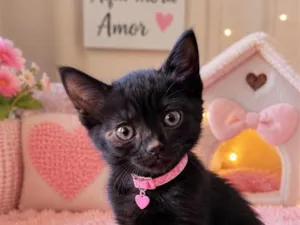 Gato raça SRD-ViraLata idade 2 a 6 meses nome Ritinha