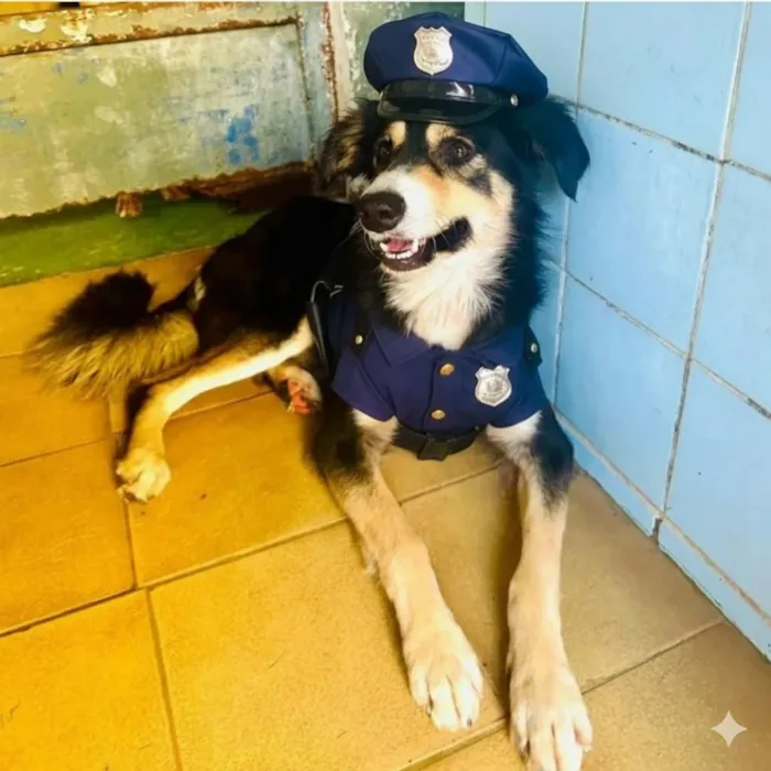 Cachorro raça SRD-ViraLata idade 1 ano nome Panda