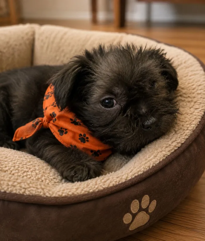 Cachorro raça SRD-ViraLata idade 2 a 6 meses nome Cadu 