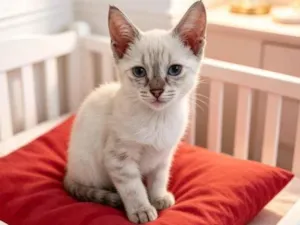 Gato raça SRD-ViraLata idade 2 a 6 meses nome Cristal