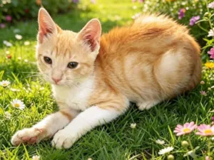 Gato raça SRD-ViraLata idade 2 a 6 meses nome Leo