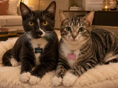 Gato raça SRD-ViraLata idade 2 a 6 meses nome Odin e Lulu 