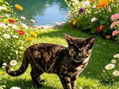 Gato raça SRD-ViraLata idade 2 a 6 meses nome Jasmim
