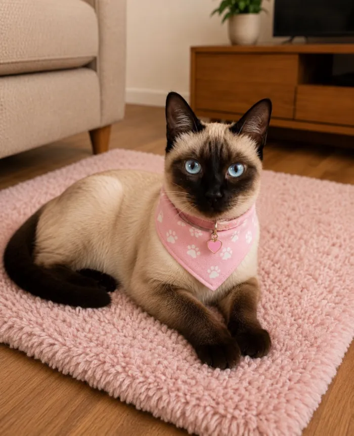 Gato raça Siamês idade 2 a 6 meses nome Luna 