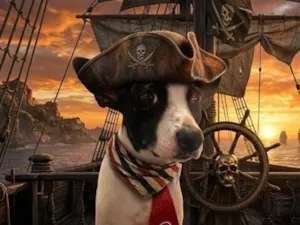 Cachorro raça SRD-ViraLata idade 4 anos nome Pirata