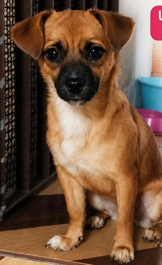 Cachorro raça SRD-ViraLata idade 7 a 11 meses nome Docinho