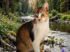 Gato raça SRD-ViraLata idade 1 ano nome Jasmine