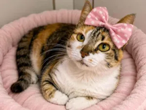 Gato raça SRD-ViraLata idade 7 a 11 meses nome Thatá