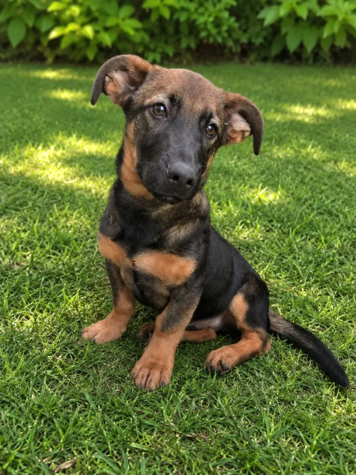 Cachorro raça SRD-ViraLata idade 2 a 6 meses nome Barney