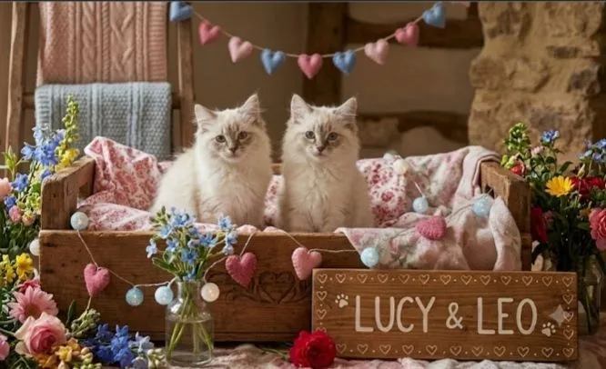 Gato raça SRD-ViraLata idade 2 a 6 meses nome Lucy e Leo 