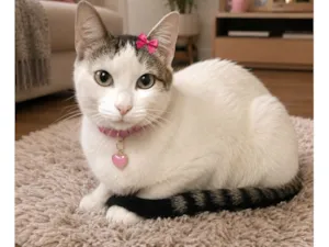 Gato raça SRD-ViraLata idade 7 a 11 meses nome Crystal 